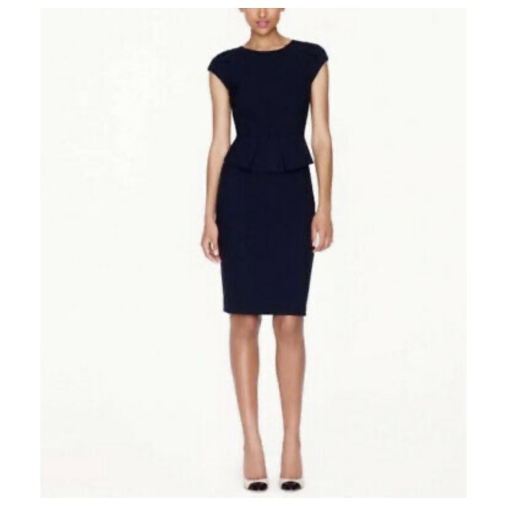 J.Crew Little Black Dress - Peplum - Sz 2